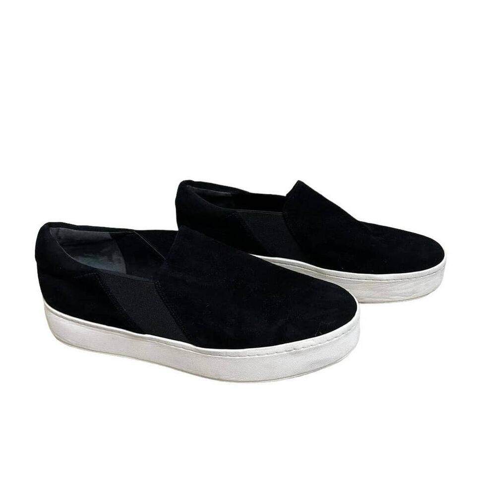 Vince Women's‎ Black Warren Suede Slip On Platform Sneaker Size 11 0400010684847